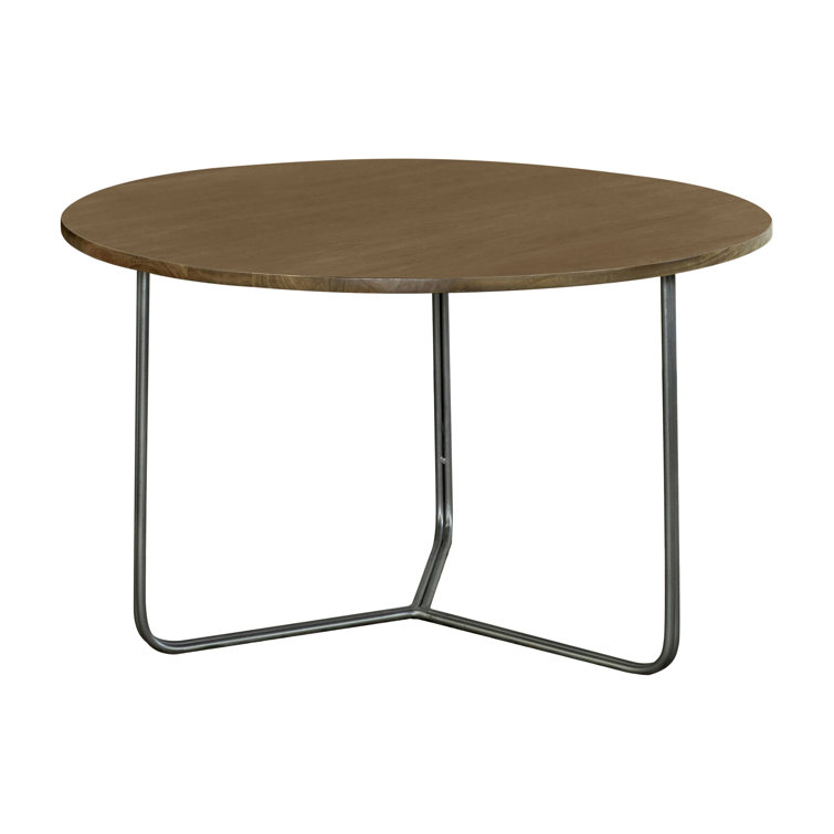 CDecor Home Furnishings Eireanne Natural and Gunmetal Round Top Accent